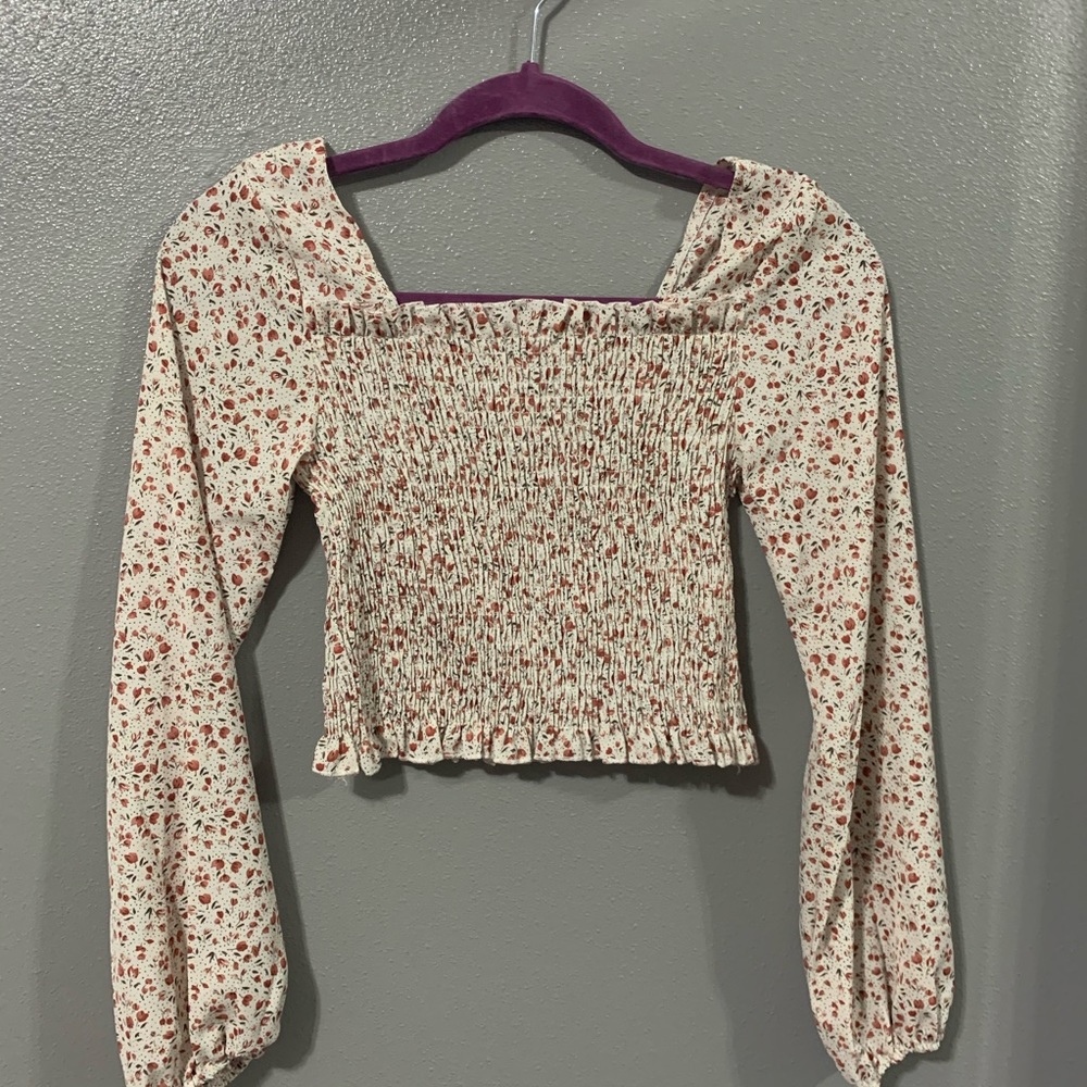 Shein crop blouse